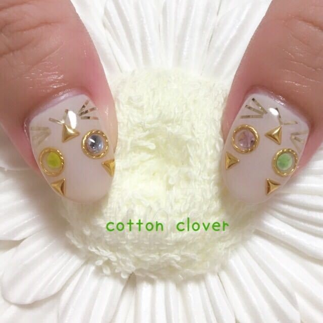 Nail Salon Cotton Cloverのネイルデザイン ジェルネイル Nail16w ショートネイル Tredina