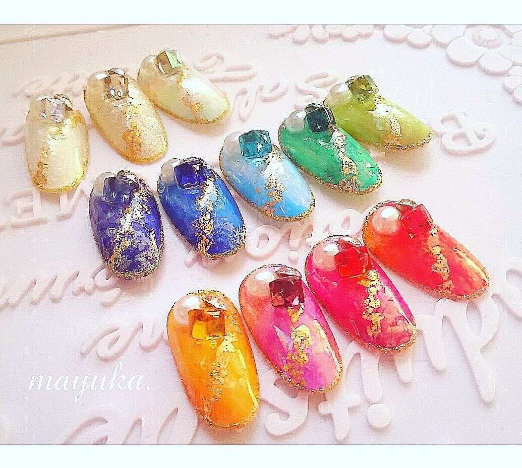 Mayukanailさんのネイルデザイン ジュエリーネイルhttps Tredina