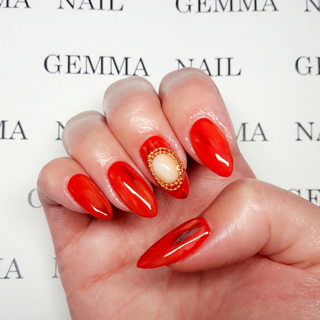 六本木ネイルサロン Gemma Nail のネイルデザイン 夏ネイル エスニックネイル モロッコネイル Tredina