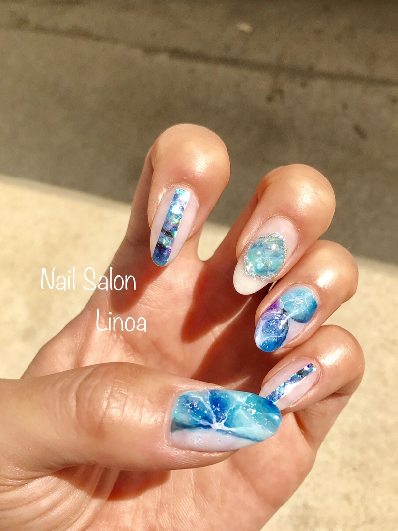 Yokoさんのネイルデザイン My Nail夏ネイル Tredina