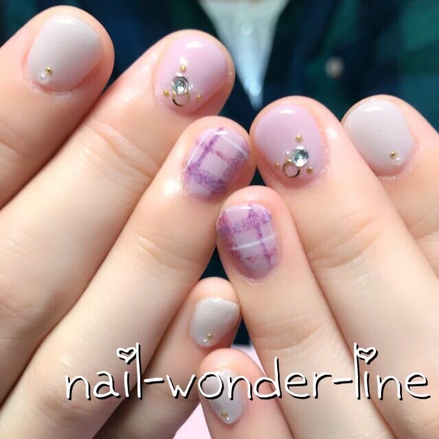 nail.wonder.lineさんのネイルデザイン 『チェックネイル