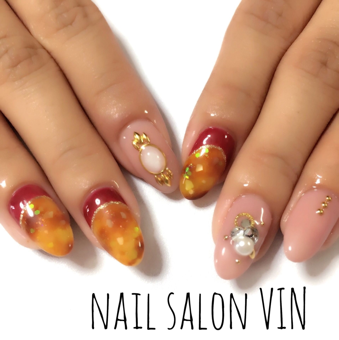 ネイルサロンvin ヴィン のネイルデザイン ネイル ネイルアート 秋ネイル Tredina