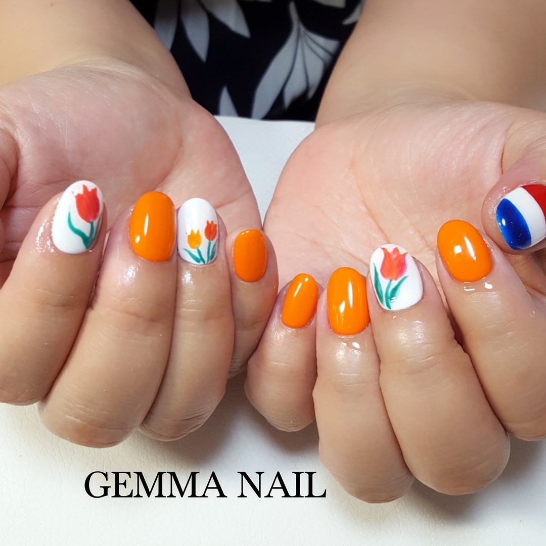 六本木ネイルサロン Gemma Nail のネイルデザイン チューリップネイル