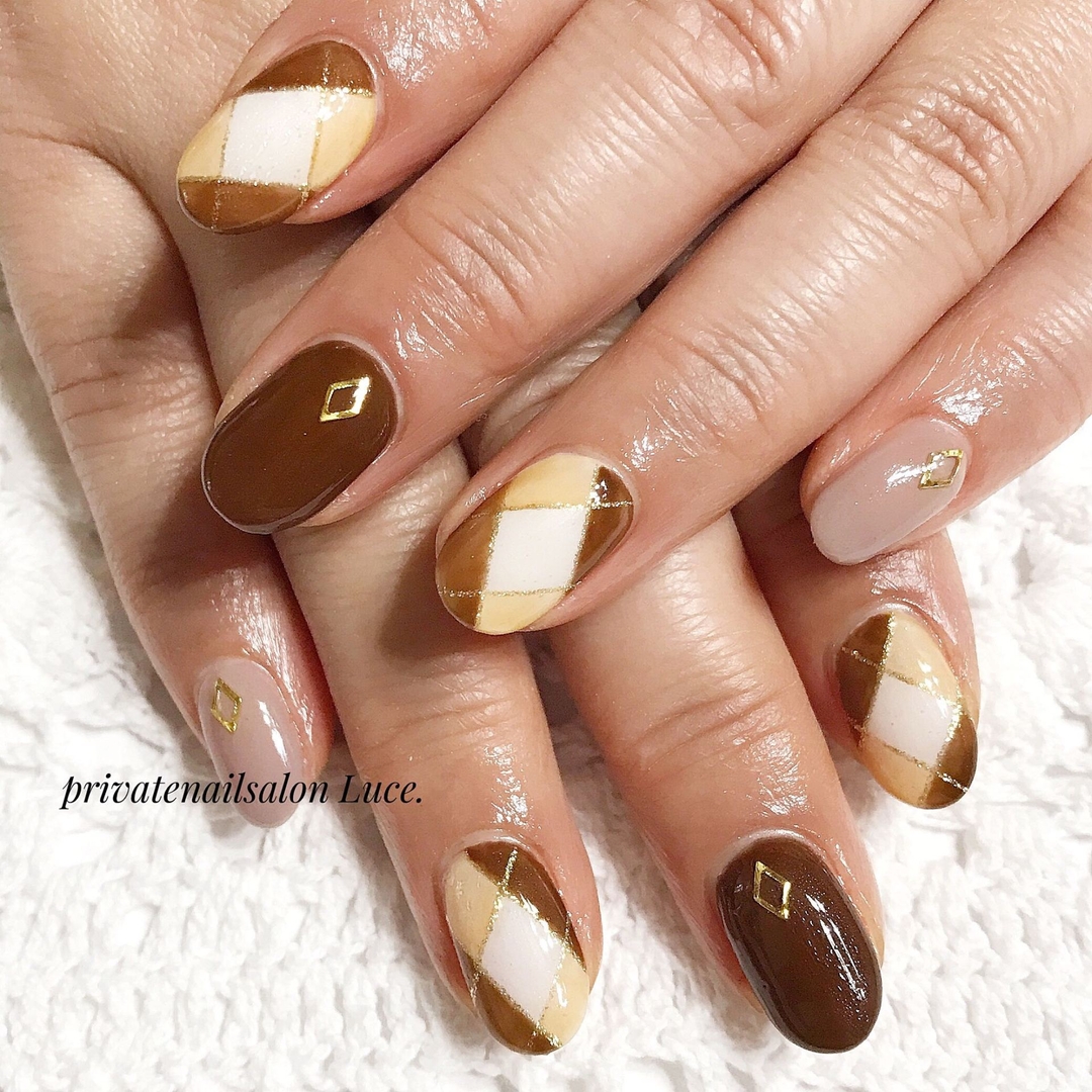 Privatenailsalon Luce のネイルデザイン ネイル Tredina 大人可愛い Tredina