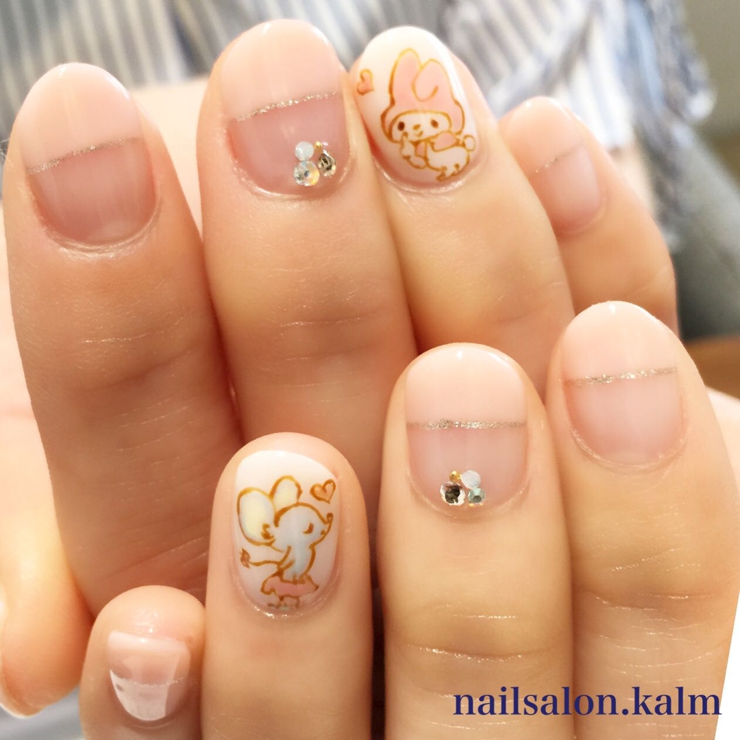 Nailsalon Kalmのネイルデザイン バレンタインネイル マイメロ マイメロディ Tredina