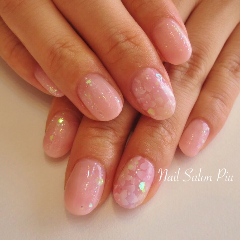 Nail Salon Piuのスナップ オフィスネイル 紫陽花 梅雨ネイル Tredina