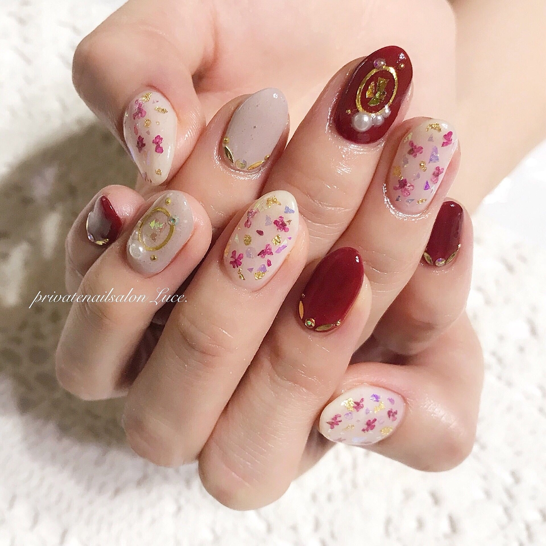 Privatenailsalon Luce のネイルデザイン ネイル Tredina グレージュ Tredina