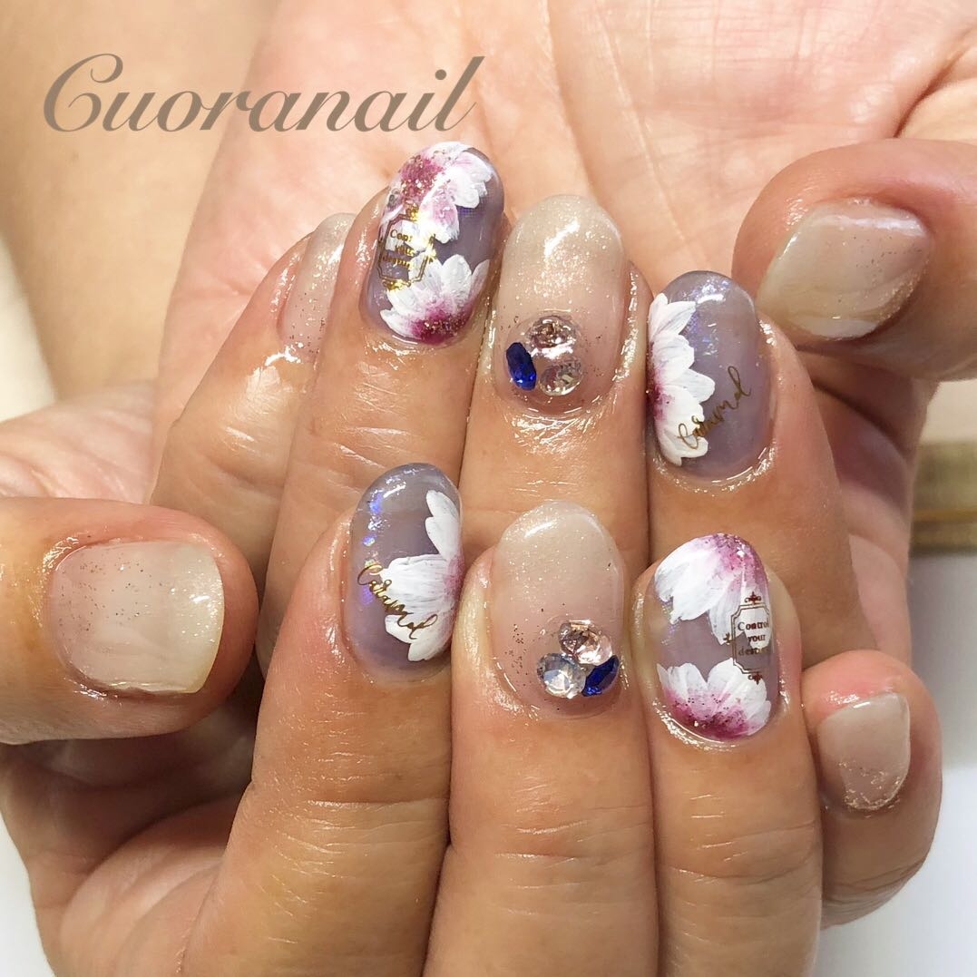 Cuoranailのネイルデザイン ネイル ネイルアート フラワーネイル Tredina