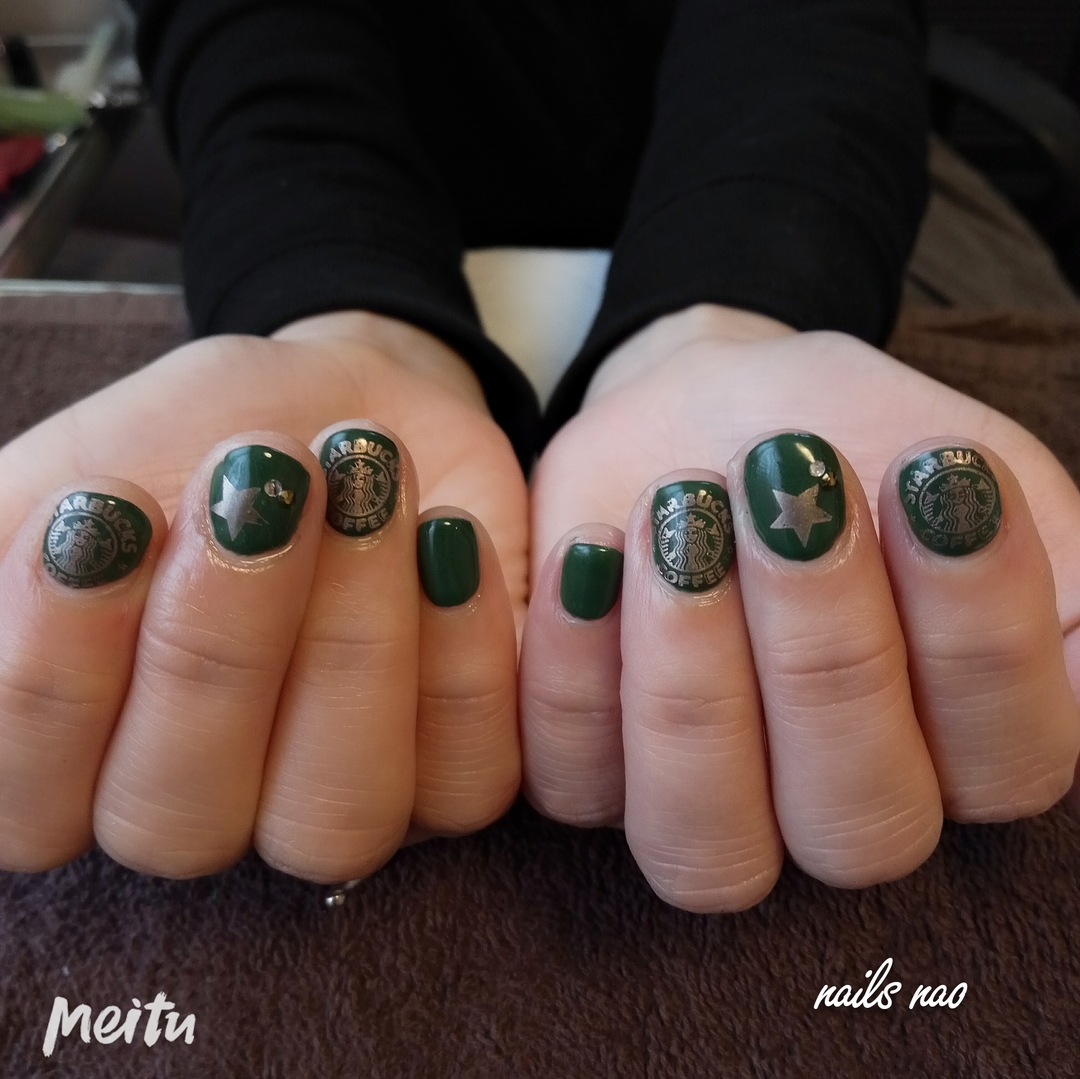 Nails Naoのネイルデザイン スタバ Tredina