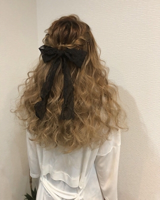 平原さんのヘアスタイル 浴衣ヘア 宮崎市ヘアセ Tredina